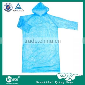 New arrival cheap disposable rain poncho with hood