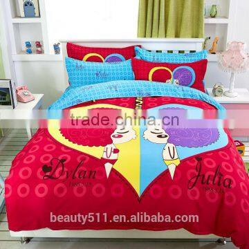 Check Design 100% Polyester Microfiber Printed Bed Sheet BS257 photo-3