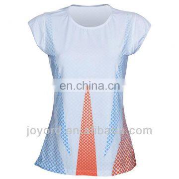 Custom sublimation quick dry 100% polyester running shirt