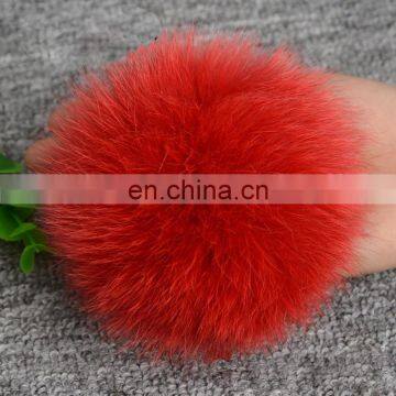 Big fox tail fur ball custom color fur pompon factory direct wholesale