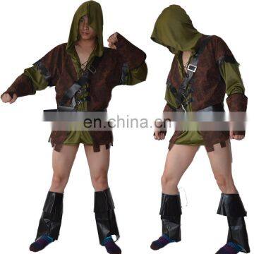 Party carnival man Green Arrow robin hood fancy dress costume MAB-114