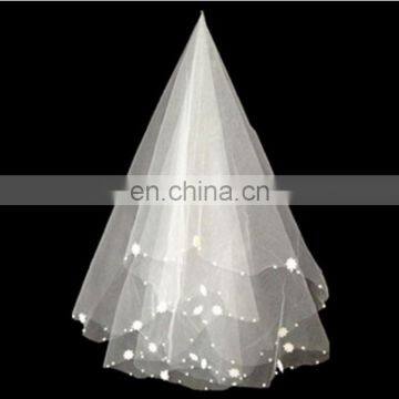 High Quality 1 Layer Tulle 1.5M Bridal Wedding Veils photo-3