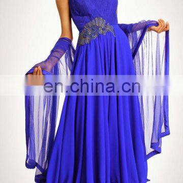 Designer Blue Anarkali Suit
