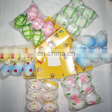 New Easter Egg With Stripe and Flower Pattern for Decoration