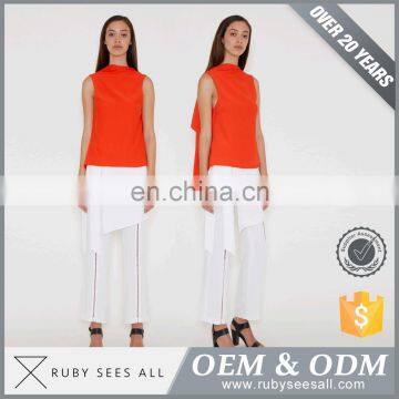 Cheaper Price White Color Women Pants for Women Casual Pants 2017 photo-2
