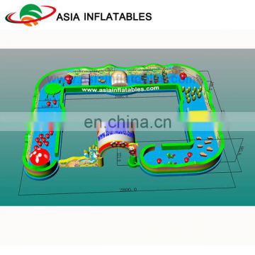 Good Quality Inflatable Water Jumping Games Outdoor Combined Lake Inflatable Water Games