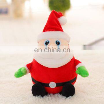 Cute Plush Toy Christmas Musical Santa with Light