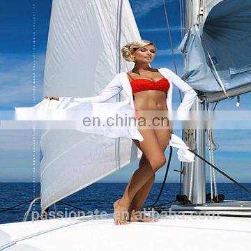 wholesale hot design elegant white beach dress