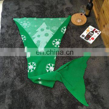 High End Popular Christmas Gift Mermaid Tail Blanket for Mommy and Kids photo-4