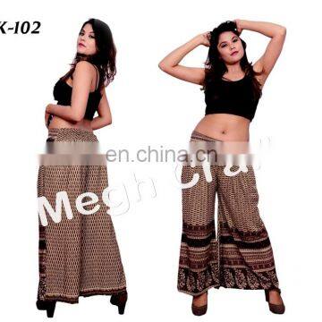 DESIGNER PLATE UMBRELLA TROUSER PANTS -BOHO STYLE PALAZZO PANTS -INDIAN FUSHION WEAR PANTS