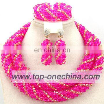 2015 wholesale latest design beads necklace ,wholesale beads african beads jewerly set for wedding party