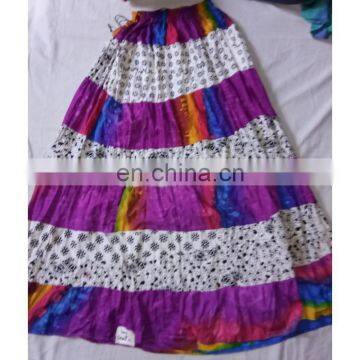 Rajasthani Art Printed Handmade Cotton Printed Long Skirt girls' dress