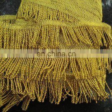 Metallic New Design Curtain Tassel Fringe - Decorative Tassels Fringe With Trimming