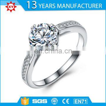 Factory price custom diamond sliver ring with good quality