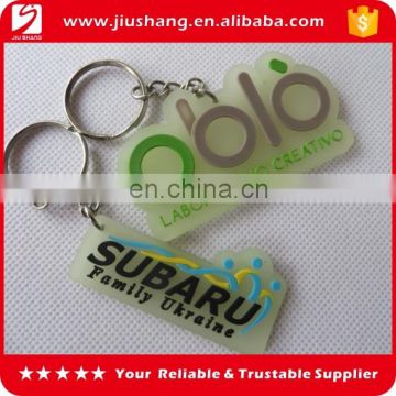 glow in dark pvc custom printed cheap keychains as gift