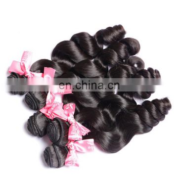 Natural human hairloose wave brazilian hair weave prices