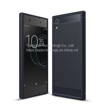 Carbon Fiber Soft Phone Case Skins For Sony Xperia XA1 Cover TPU Cases XA1 Ultra photo-2