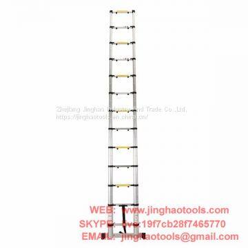 3.8m Aluminum Telescopic ladder With Finger Gap And Stabilize Bar