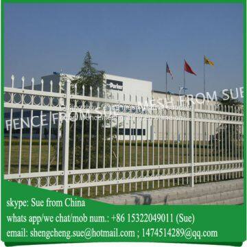 White color steel tubular fences for government building