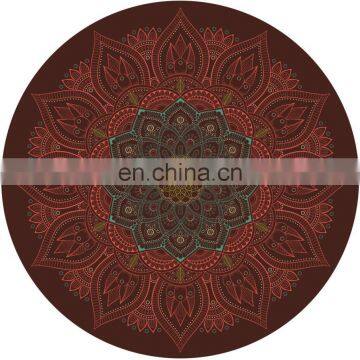 Factory Direct Best Sales Suede Natural Rubber Round Yoga Mat photo-3