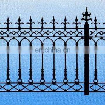 High Quality Garden Fence Iron Crafts Steel Palisade Wrought Iron Art Design