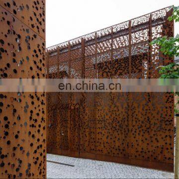 Modern Design Corten Steel Perforated Metal Cladding Price photo-4