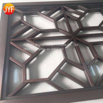 Interior partition wall living room divider stainless steel screens for luxury villa decoration