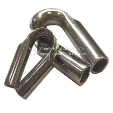 For Cable Railing Stainless Steel Tube Shaped Heavy Duty Wire Rope Thimble Highly Polished