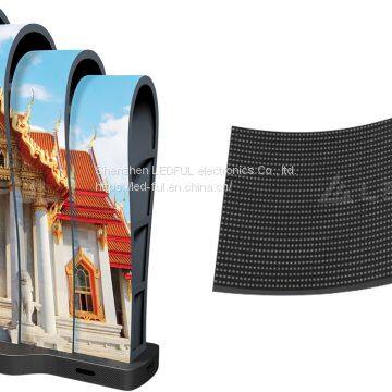 Irregular shapes magnetic flexible LED display