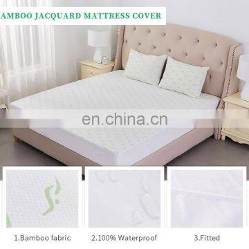 Bamboo Mattress Protector Breathable and Waterproof Mattress Cover Smooth Grip Easy Care photo-3
