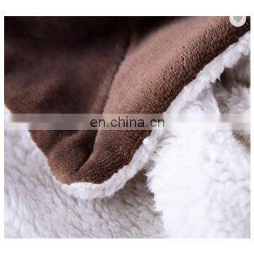 100% Polyester Sherpa Flannel Blanket Two Sides Brushed Cozy Fleece Throw photo-4