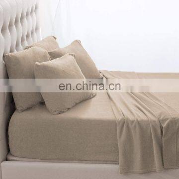 OLIVEHOME Super Soft Fleece Sheet Set Extra Plush Polar Fleece Bed Sheets Teddy Fleece Fitted Sheet photo-4