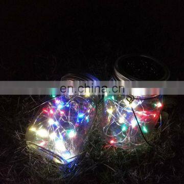 Outdoor Decorative 30LED String Fairy Lights Solar Mason Jar Lights photo-5