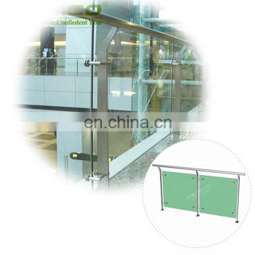 Top grade Tempered glass balustrade balcony glass railing