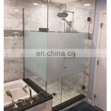 Frosted  Acid Frameless Tempered Glass  Shower Room