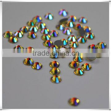 New Fashion Nail Art Light Yellow Rhinestone Crystal AB Clour Silver Flatback Non Hot Fix Rhinestone for DIY Nails Decoration photo-2