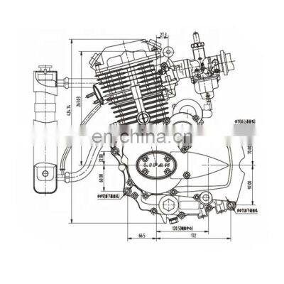 High Quality Motorcycle Engine 150/175/200/250/300/320CC Water Cooled Manual Clutch Motorcycle Engine Assembly photo-3