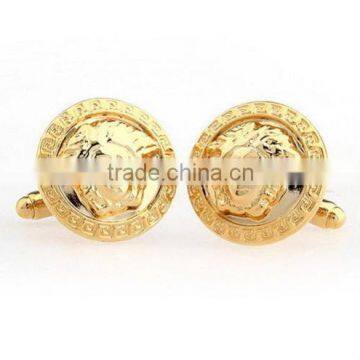 Gold Medusa Greek Mythology Protectres?s Novelty Wedding Mens Cufflinks photo-3
