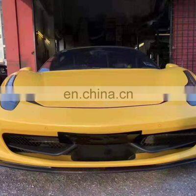 NC Style Carbon Fiber Body Kits Front Lip Side Skirts Rear Diffuser For Ferrari 458