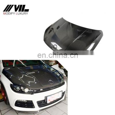 Tuning Auto R look Carbon Fiber Bonnet Hood for VW Scirocco