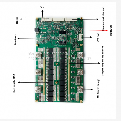 Ytx BMS16s 50A 100A 150A 200A Smart Lithium Battery Protection Board With Can RS485 Bluetooh
