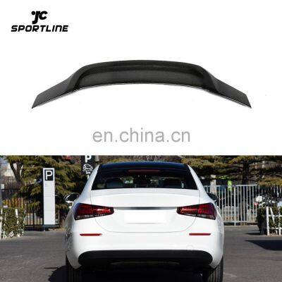 Carbon Fiber A-Class W177 Car Trunk Spoiler for Mercedes Benz V177 A220 Sedan 4-Door 19-20 R Style