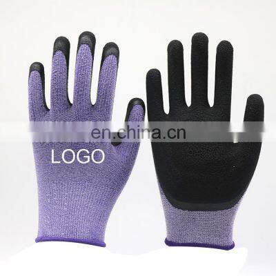 Wholesale Labor Hand 13 Gauge Working Latex Poured Coated Gloves