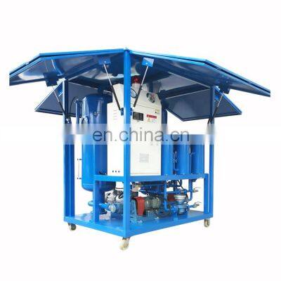 ZYD-W Fully Enclosed Double stage Vacuum Used Transformer Oil Purification Machine