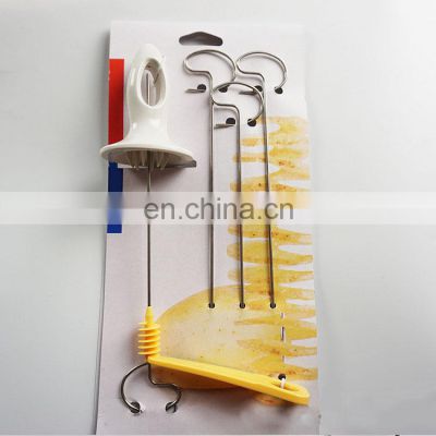 Wholesale Price Portable Handheld Stainless Steel Vegetable Potato Spiral Cutter Slicer