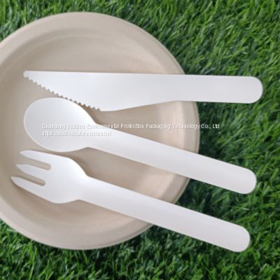 Biodegradable Paper Pulp Fiber Disposable Cutlery Knife