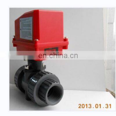 dn32 dn40 UPVC electric valves 220V CTF-002 20NM automatic electric flow control valves