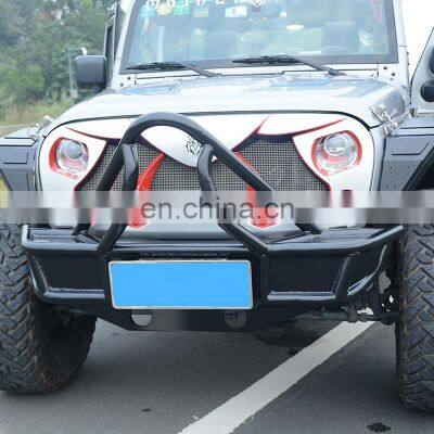 Offroad Front Bumper for Jeep Wrangler JK 07+ Car Accessories Black Bumper Guard