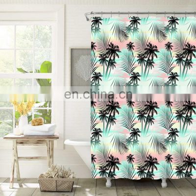 Wholesale  personalized shower curtain printed shower curtain polyester shower curtain