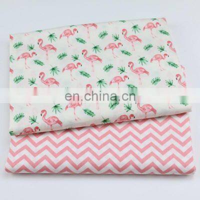 Cotton Twill Printed Fabric Cartoon Flamingo Kindergarten Baby Pure Cotton Bedding Products Fabric photo-3